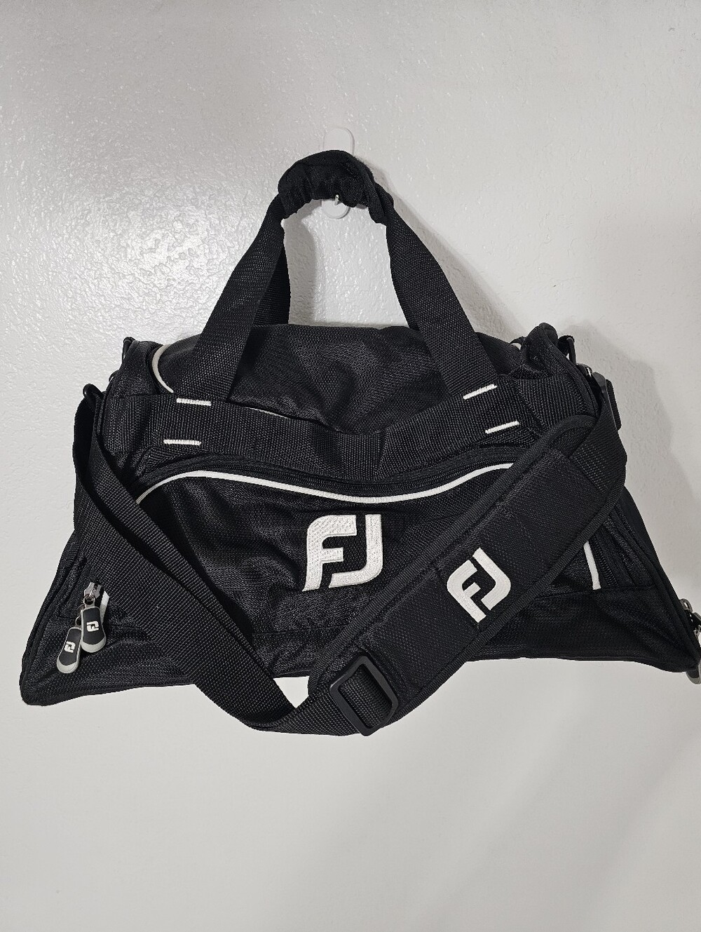 FootJoy Black Golf Duffel Bag Travel Gym Shoe Bag